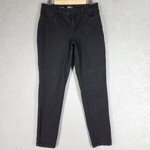 Style & Co Curvy Skinny Jeans Women's 10 Black Casual Stretch 28" Comfort